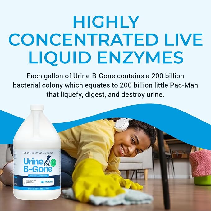 KINZUA ENVIRONMENTAL Urine B-Gone, Professional Enzyme Odor Eliminator & Pet - Image 6