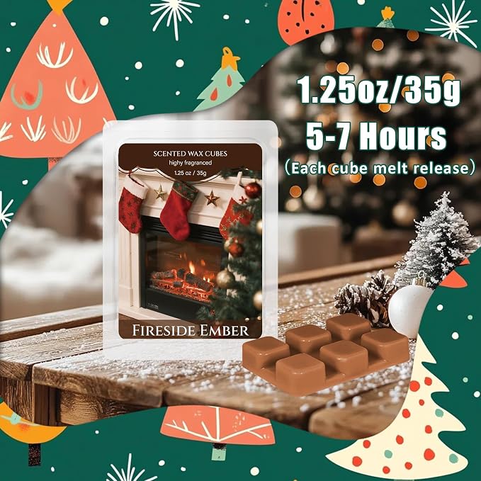 SCENTORINI Christmas Wax Melts, Scented Wax Melts 6 Pack - Image 3