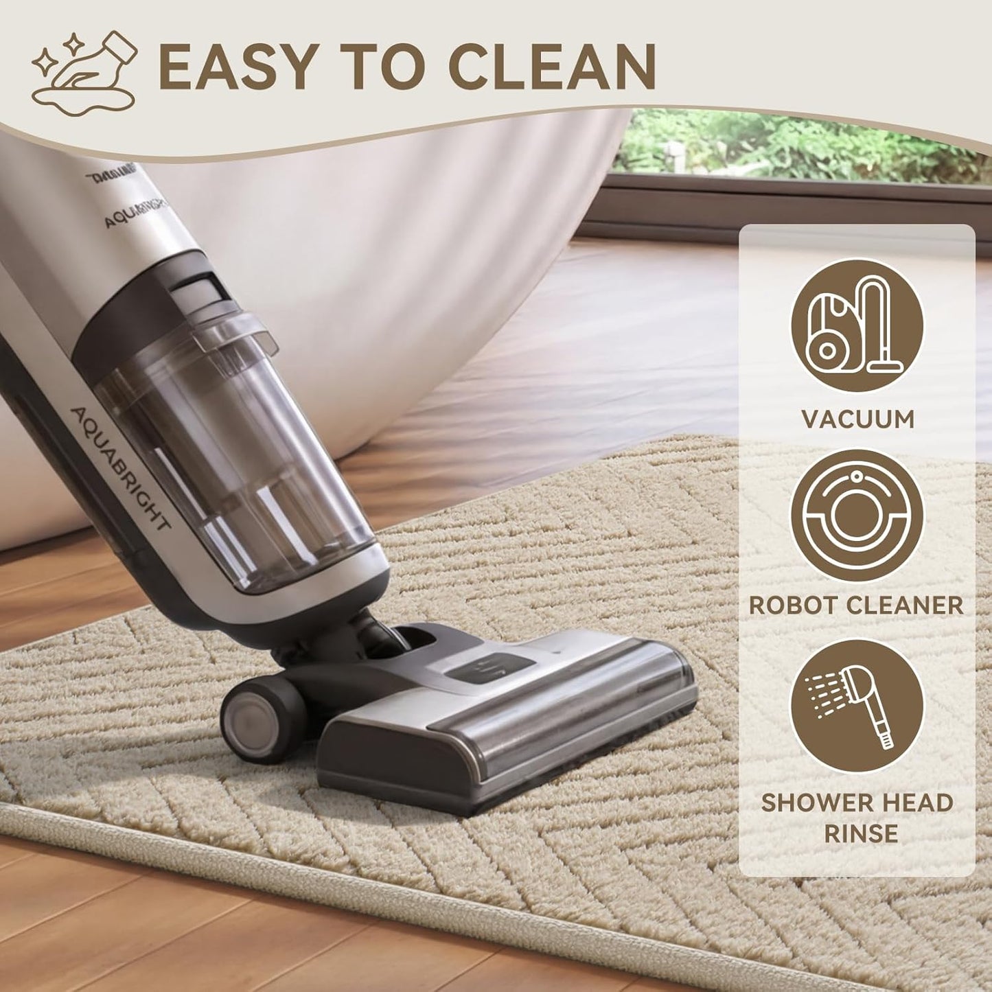 Bathroom Rugs Mat Quick Dry Absorbent Non Slip Bath Mat Bath Mats for Bathtub Mat Bathroom Carpet Fit Under Door Washable Floor Bath Rug Brown 20x32
