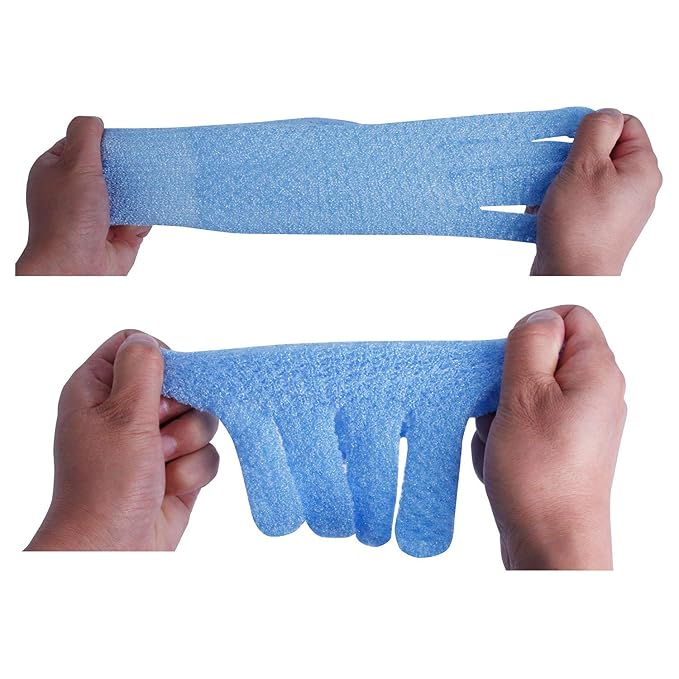 Evridwear Exfoliating Dual Texture Bath Gloves - Image 6