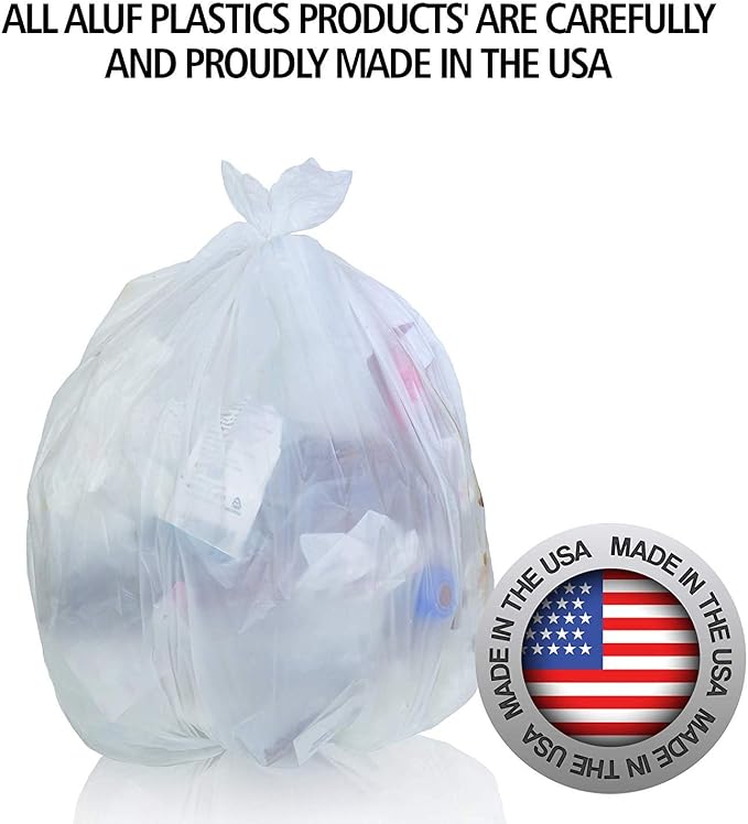 Aluf Plastics High Density Trash Bags, 10 Gallon, 8 Micron, - Image 6
