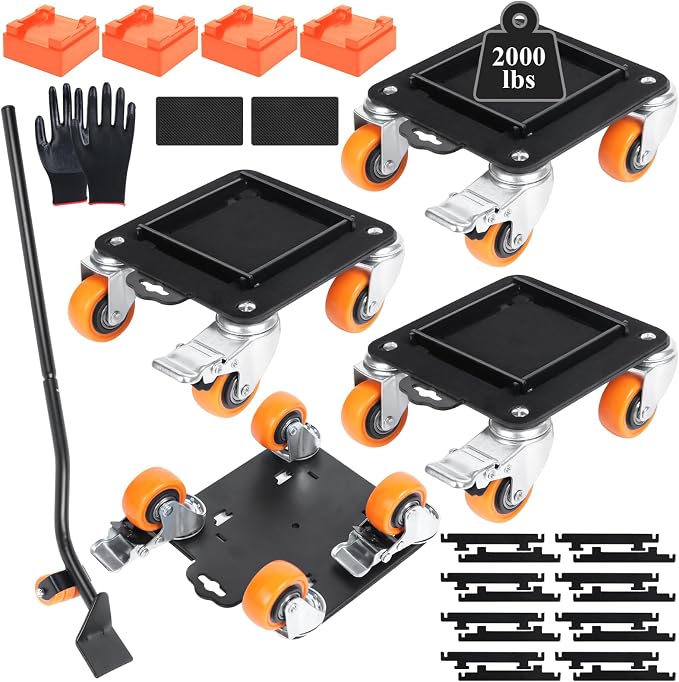Furniture Movers with 4 Wheels, Heavy Duty Furniture Lift Mover Tool Set with by HometownCreek