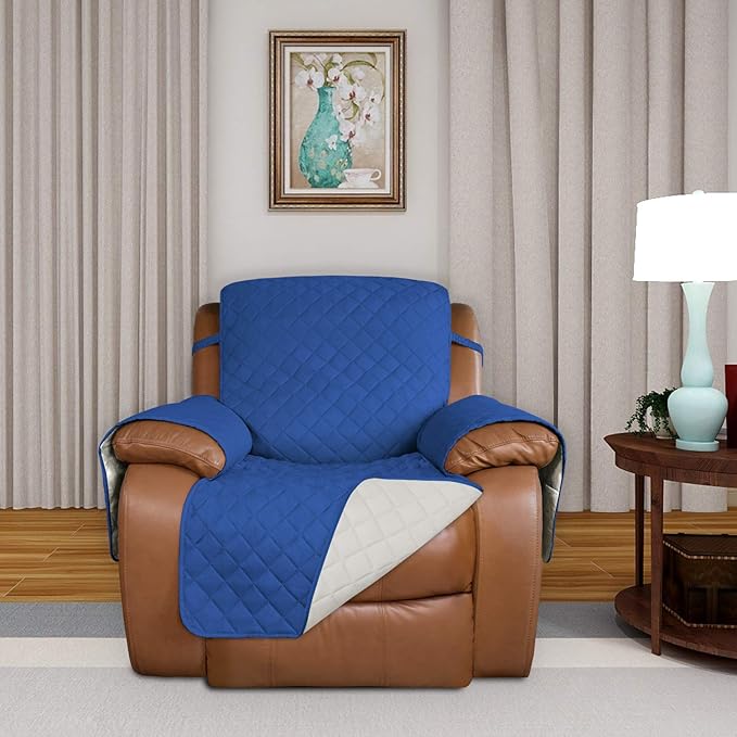 PureFit Reversible Quilted Oversized Recliner Sofa Cover, Water Resistant - Image 2