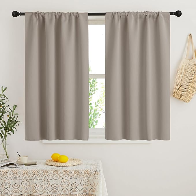 RYB HOME Small Window Curtains Blackout by RYBHOME