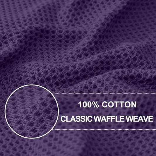 Homaxy 100% Cotton Waffle Weave Kitchen Dish Towels, Ultra Soft Absorbent Quick - Image 2
