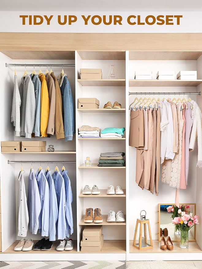 HOUSE DAY Velvet Skirt Hangers 24 Pack, Space Saving Slim Shorts Hanger - Image 9