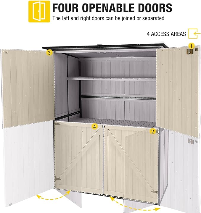 Aivituvin Outdoor Storage Shed Upgraded - Image 5