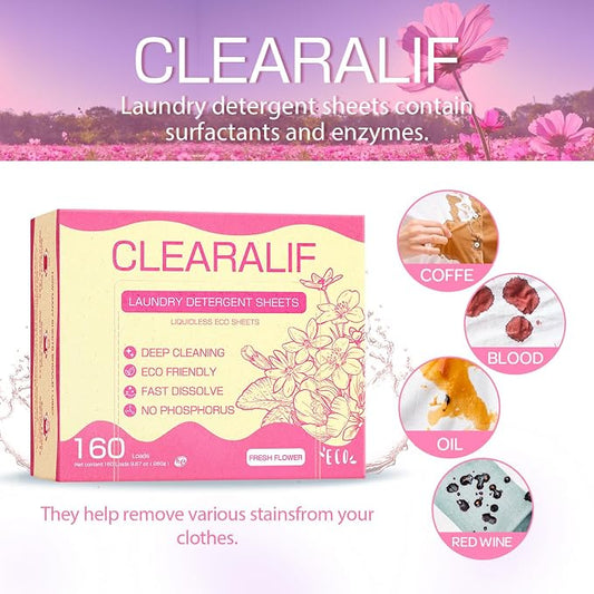 Laundry Detergent Sheets Up to 160 Loads, Fresh Flower - Image 2