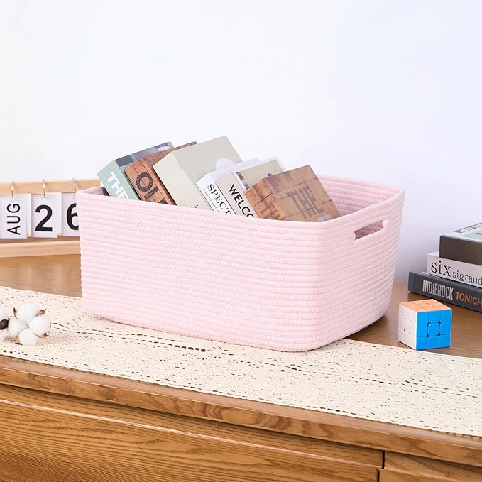 Large Storage Baskets for Organizing, Closet Shelf Baskets for Clothes Blanket - Image 5