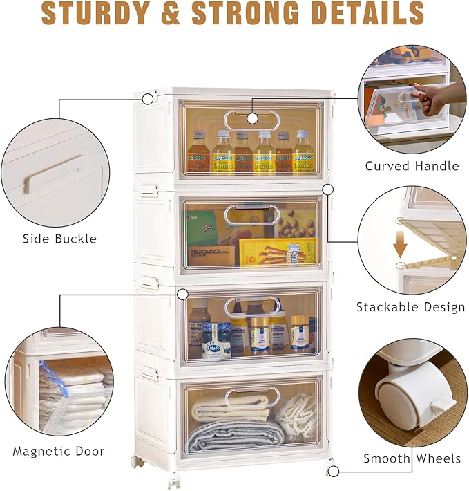 4-Tier Stackable Storage Bins - Image 3