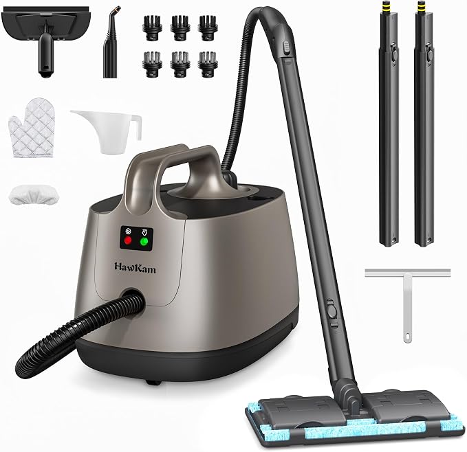 Steam Cleaner for home, 293°F 58 PSI Powerful Multipurpose Steam Mop for Home by HawKamUS