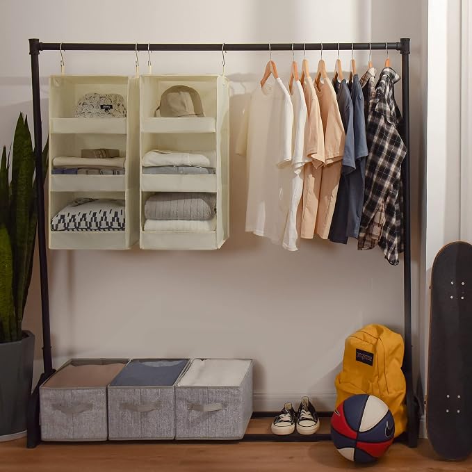 GRANNY SAYS 3-Shelf Hanging Organizer, Foldable Hanging Closet Storage - Image 5