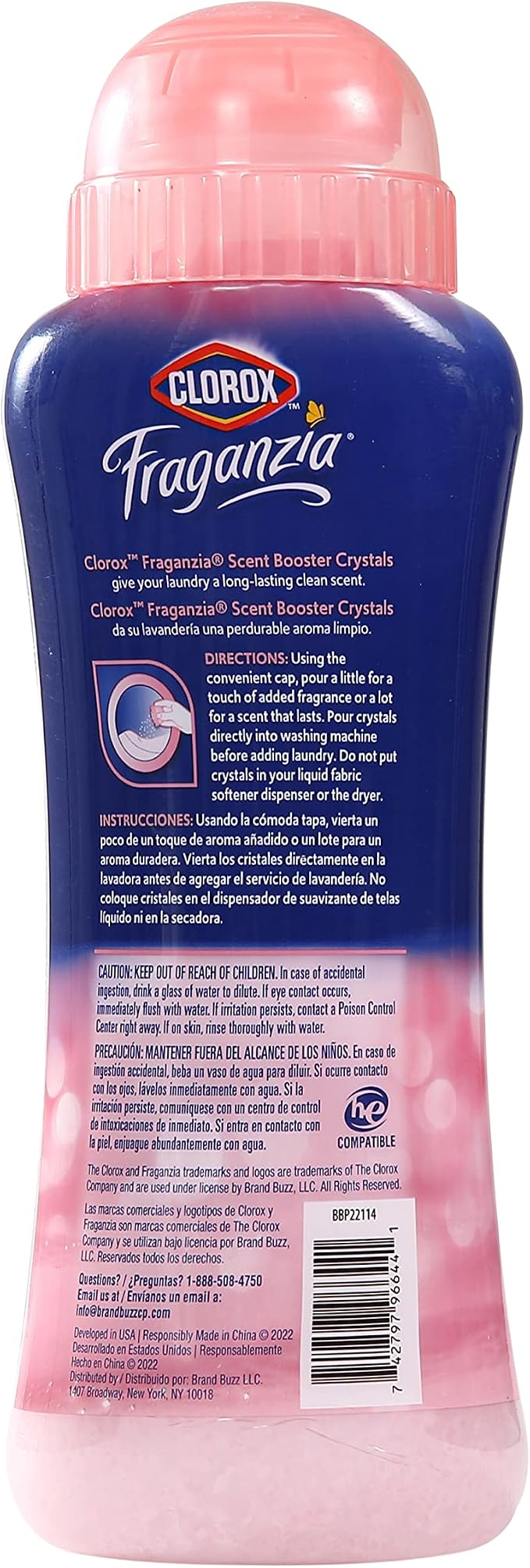 Clorox Fraganzia Laundry Scent Booster Crystals in Rose Scent - Image 6