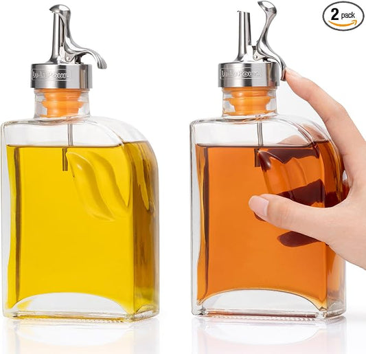 Glass Olive Oil Dispenser Bottle by Lu-LuPour