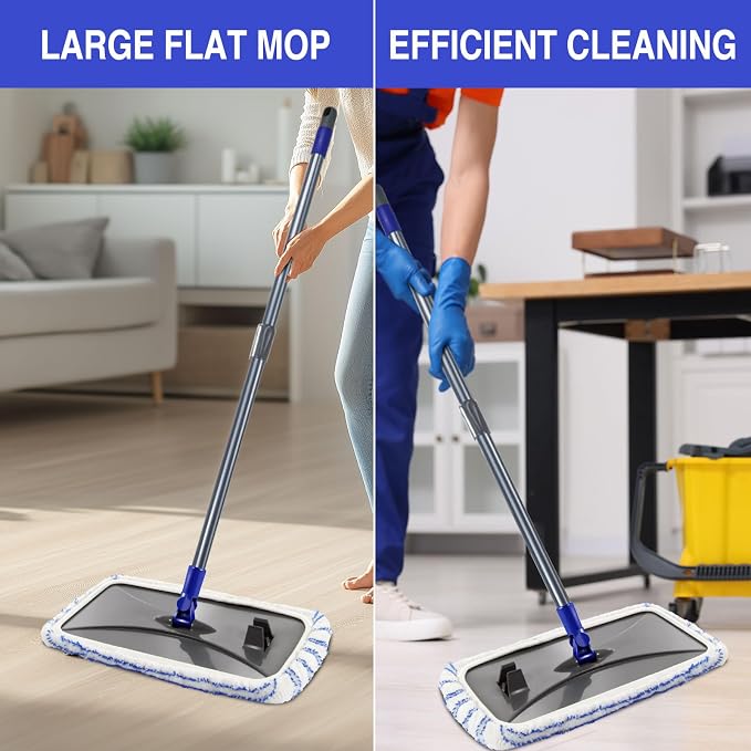 MASTERTOP Microfiber Mops for Floor Cleaning, Extra Large Industrial Mop - Image 5