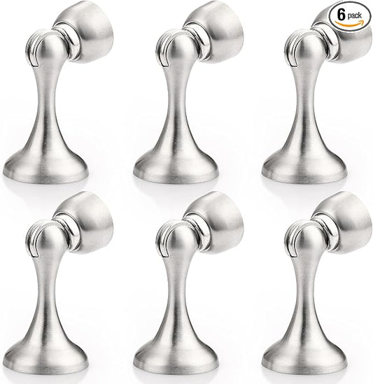 Probrico Brushed Nickel Magnetic Door Stoppers by Probrico