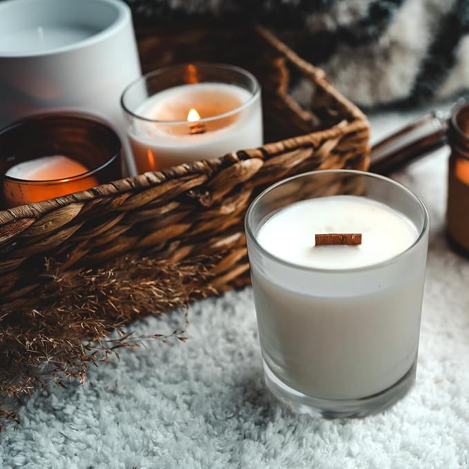 14 OZ Thick Candle Jars for Making Candles 12 Pcs, 3 Wick Empty Jars - Image 5