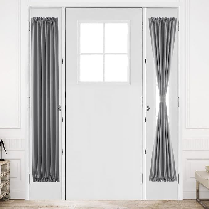 DWCN French Door Curtains – Rod Pocket Thermal Blackout Curtain by DWCN