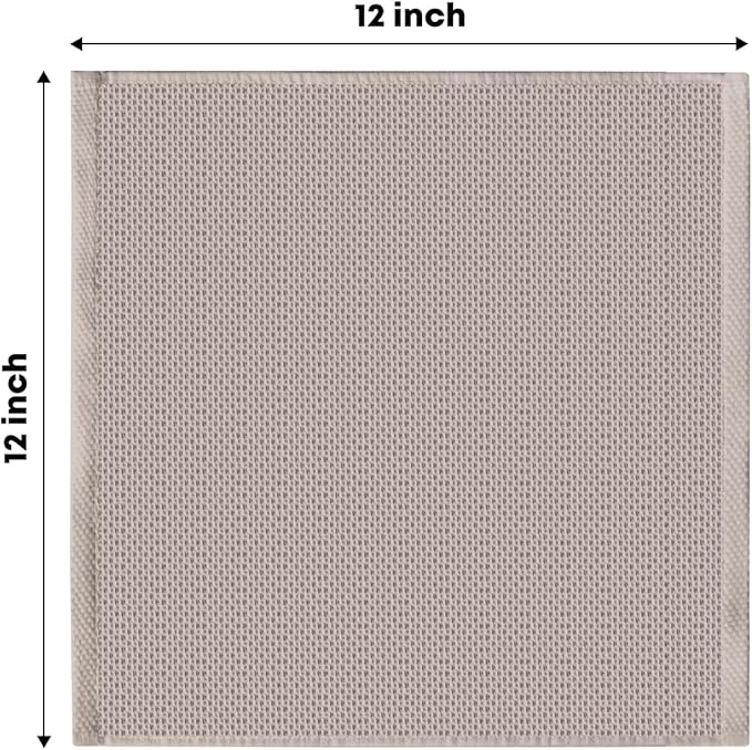 Artoid Mode 100% Cotton Brown Waffle Weave Kitchen Dish Cloths, 12x12 Inch - Image 6
