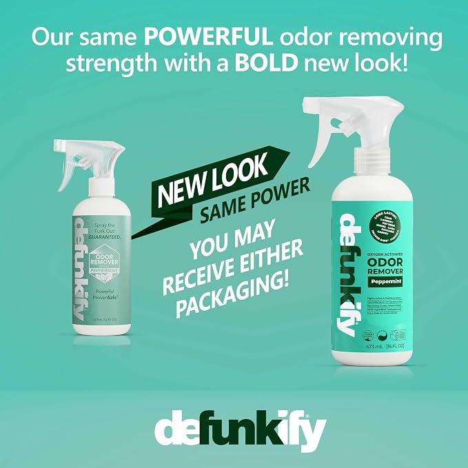 Odor Remover Spray, 16oz. 'Peppermint' Essential Oil Odor Eliminator - Image 2