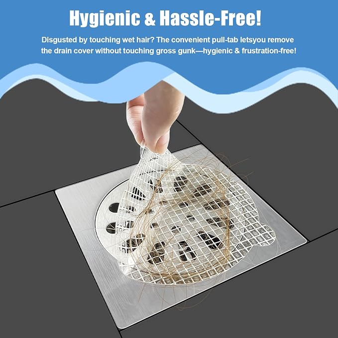 30 Pack Disposable Shower Drain Hair Catcher Hair Trap Drain Covers 4.3” - Image 5