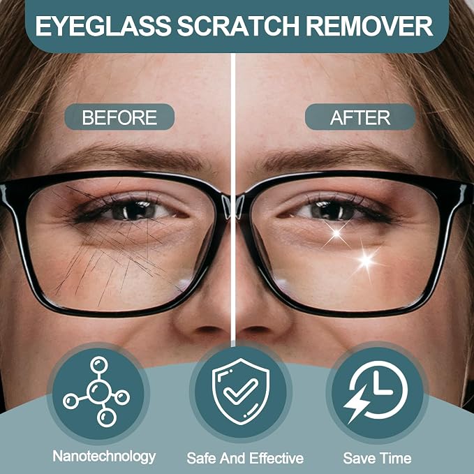 Eyeglass Scratch Remover for Lenses, Eyeglass Cleaner Spray, Glasses Lens - Image 2