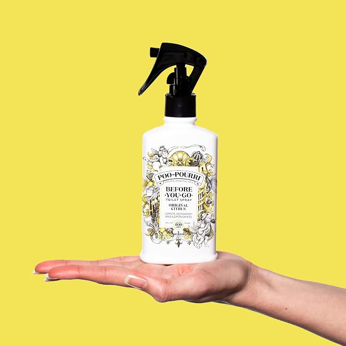 Poo-Pourri Before-You-Go Toilet Spray, Original Citrus, 8 Fl Oz, Bathroom Odor - Image 9