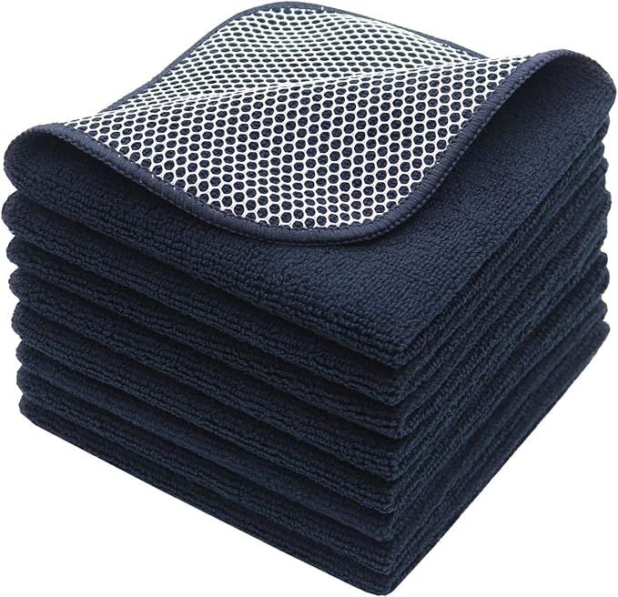 Microfiber Dish Cloths Fast Drying Kitchen Cleaning Cloth Dish Rags Dust Cloths by VeraSong