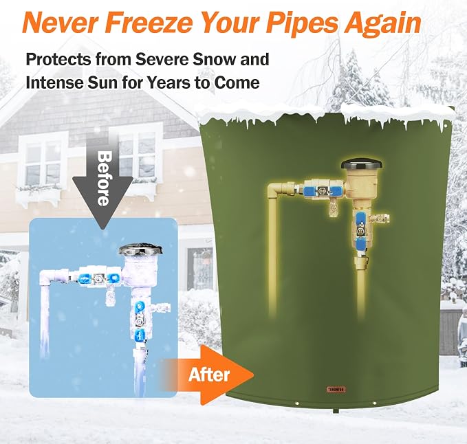 TOHONFOO Backflow Preventer Pipe Insulation Cover - Image 3