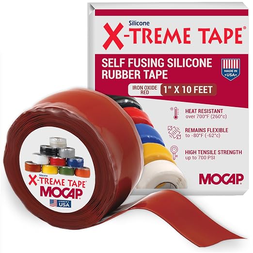 X-Treme Tape MOCAP Heavy Duty Electrical Tape, Self-Fusing Silicone Rubber by MOCAP