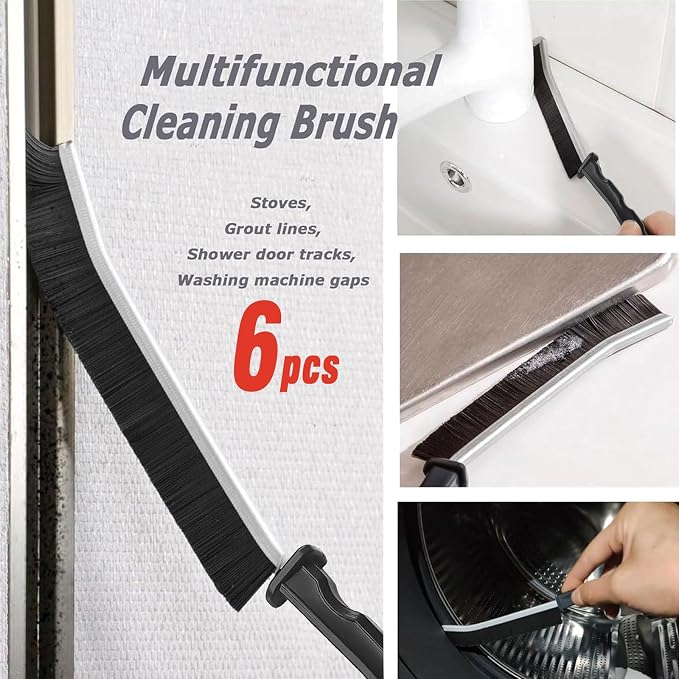 Crevice Cleaning Brush, Bathroom Gap Brush, Small Cleaning Brush, Grout Brush - Image 6