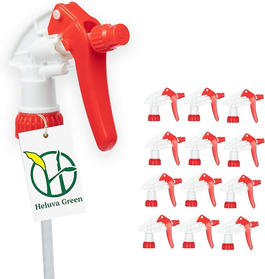 Heluva Green Spray Bottle Nozzle Replacement, Bottle Tops Only by HeluvaGreen
