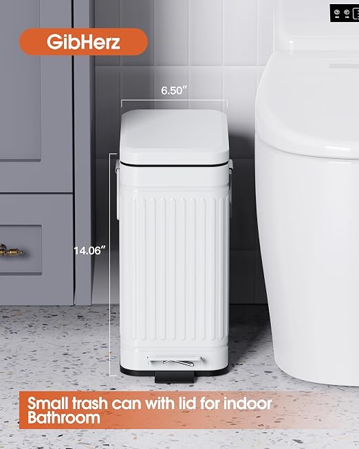 Small Trash Can with Lid Soft Close-10L/2.6 Gal Stainless Steel Outdoor Dog - Image 2