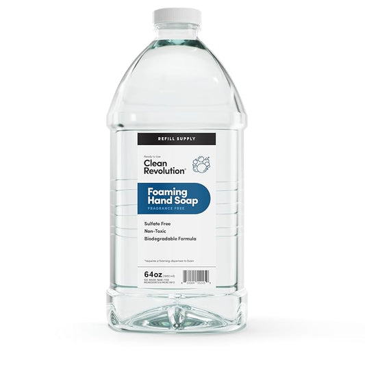 Clean Revolution Foaming Hand Soap Refill Supply Container, Ready to Use Formula by CleanRevolution