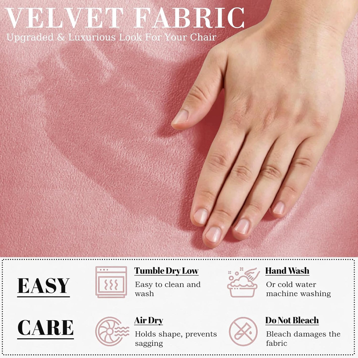 YEMYHOM Real Velvet Extra Large Couch Cover for 3 Cushion Couch 1 Piece Stretch Oversized Sofa Slipcovers Soft 4 Seater Furniture Protector Elastic Bottom for Kids,Pet (91"-110", Dusty Pink)