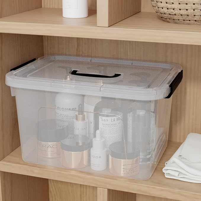 10.5 L Clear Latch Storage Bin - Image 4