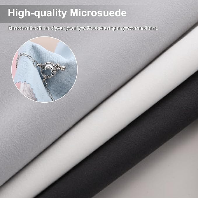 MECCANIXITY Jewelry Polishing Cloth 11.8x11.8 Inch Silver Polish Cleaning - Image 3