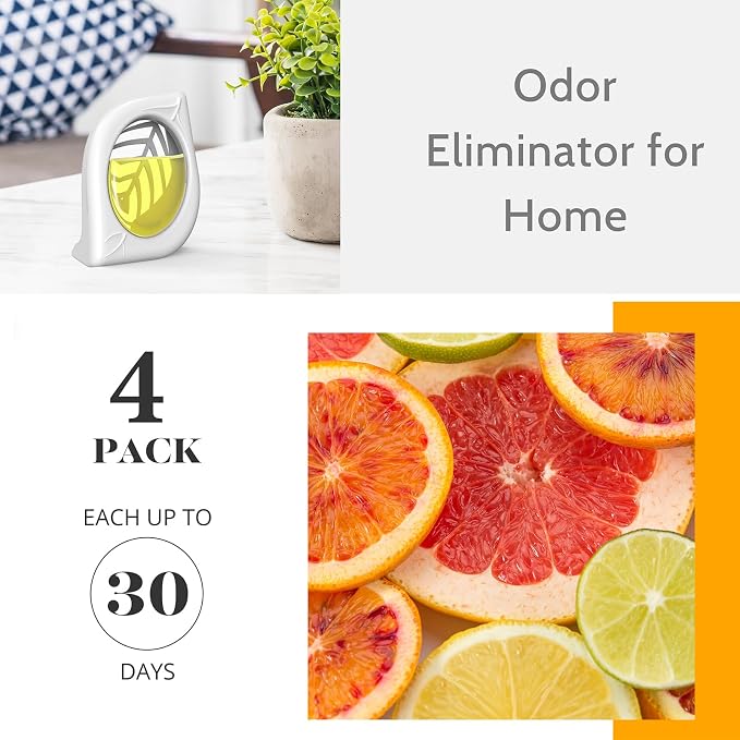 Air Freshener for Home, 4 Pack, Odor Eliminator for Small Area Closets Bathroom - Image 3