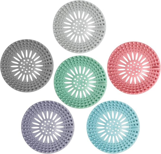 Bathroom Sink Drain Strainers, Hair Catcher Shower Drain Covers Protector by KTOJOY