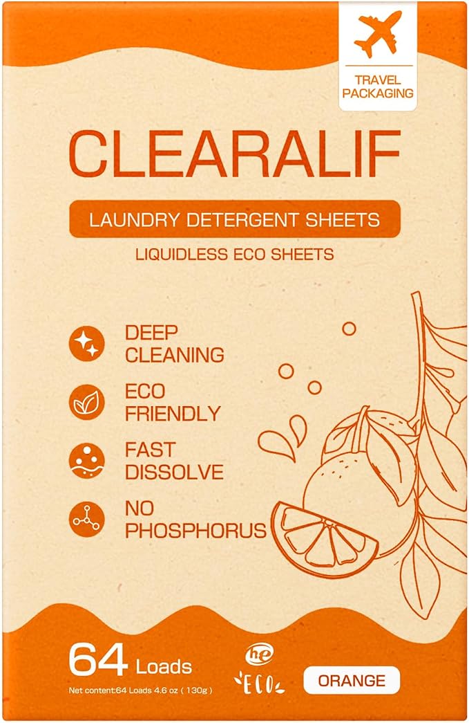 CLEARALIF Laundry Detergent Sheets, 64 Load by CLEARALIF
