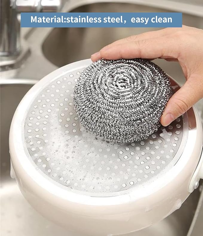 6Pcs Steel Wool Scrubbers - Image 6
