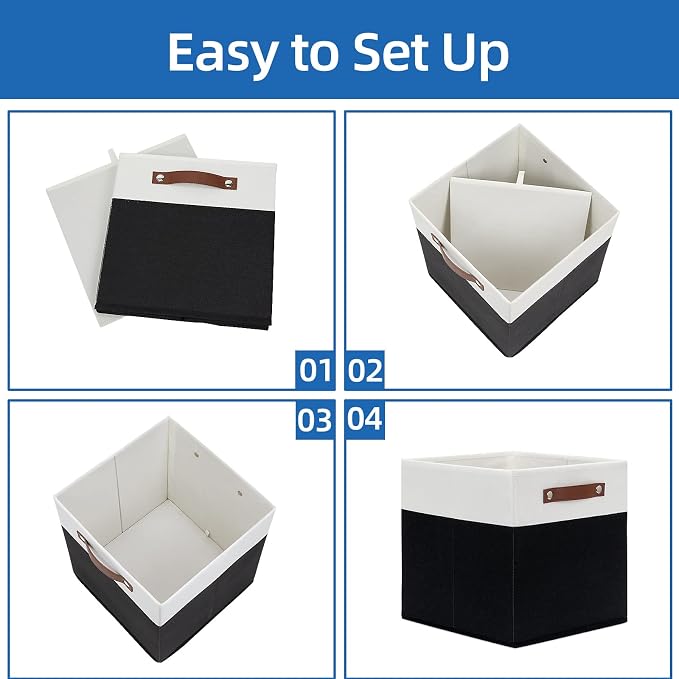 Temary Foldable Storage Cubes Set of 4 - Image 7