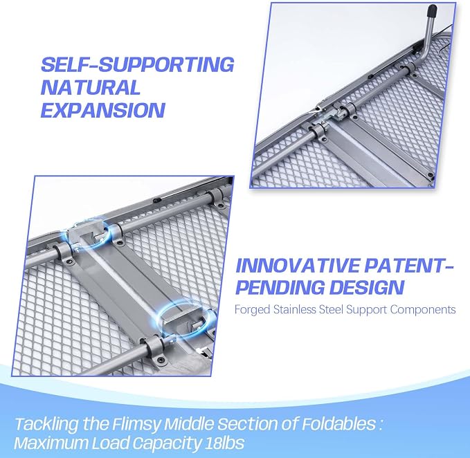 Tabletop Ironing Board with Iron Rest, Metal Mesh Panel Mini Ironing Board with - Image 2