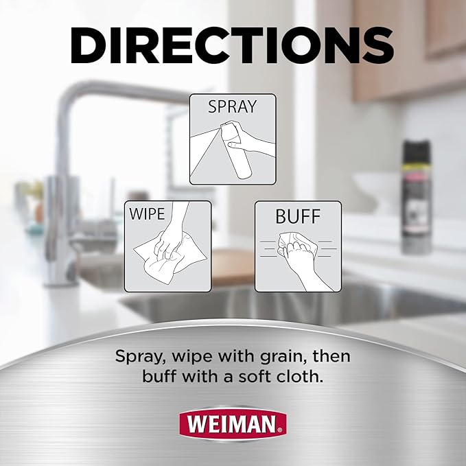 Weiman Stainless Steel Cleaner & Polish Streak-Free Shine - Image 8