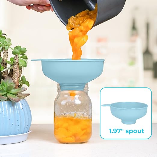 Wide Mouth Kitchen Funnel, Food Grade Plastic Cooking Canning Funnel - Image 8