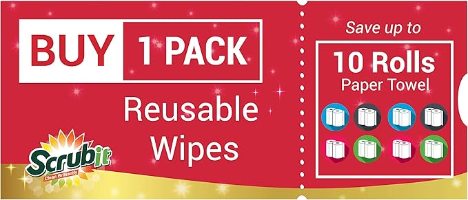 SCRUBIT Reusable Handy Wipes – Cleaning Cloth - Image 5