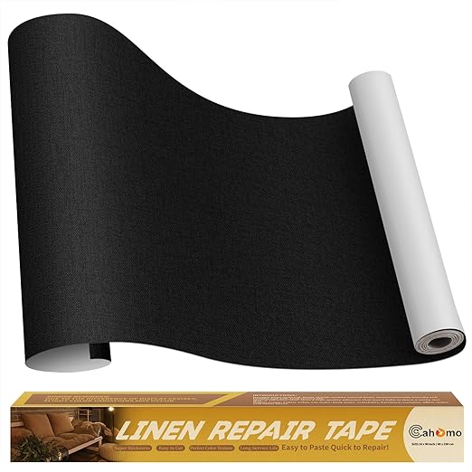Linen Repair Tape 16x90 inch, Self Adhesive Fabric Patches, Linen Patch Tape Kit by Cahomo