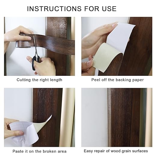 BOMEI PACK Wood Grain Repair Tape, Self Adhesive Repair Patch - Image 4