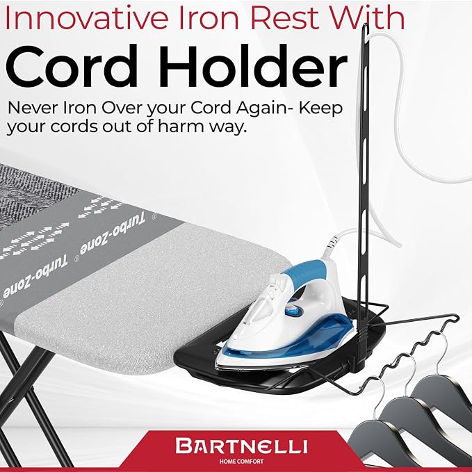 Bartnelli Heavy Duty Ironing Board 48x15 | Designed & Made in Europe - Image 4