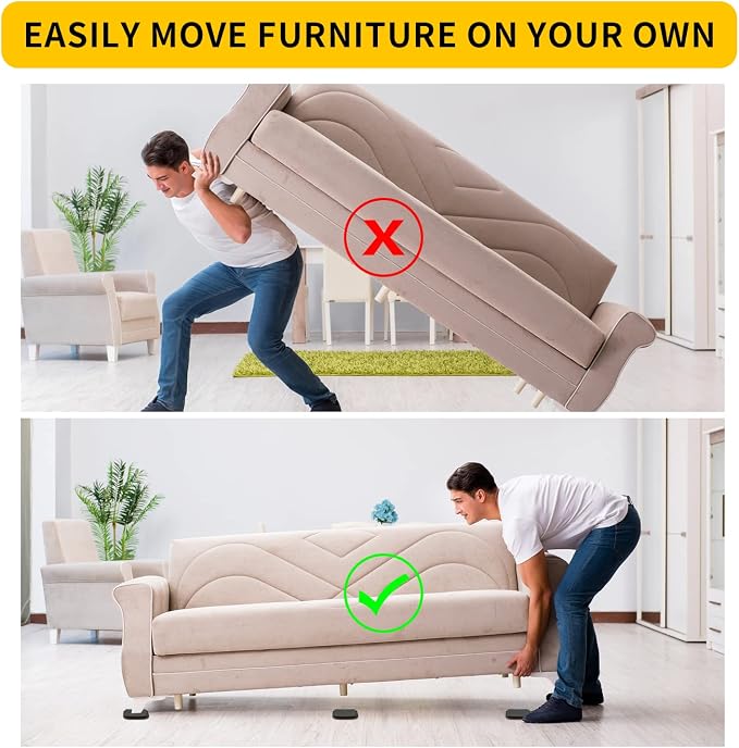 new space 3 Inch Furniture Sliders, Heavy-Duty Furniture Movers Sliders - Image 4